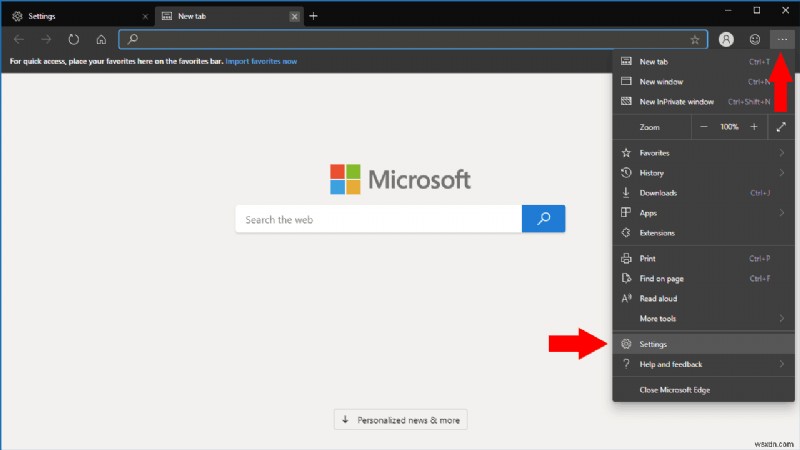 Microsoft Edge Dev में अपना डिफ़ॉल्ट खोज इंजन कैसे बदलें