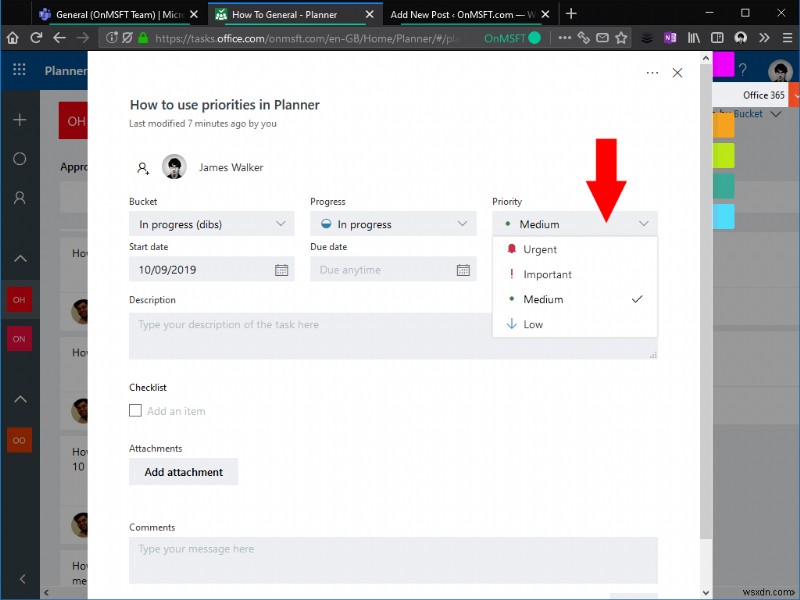 Microsoft Planner में प्राथमिकताओं का उपयोग कैसे करें