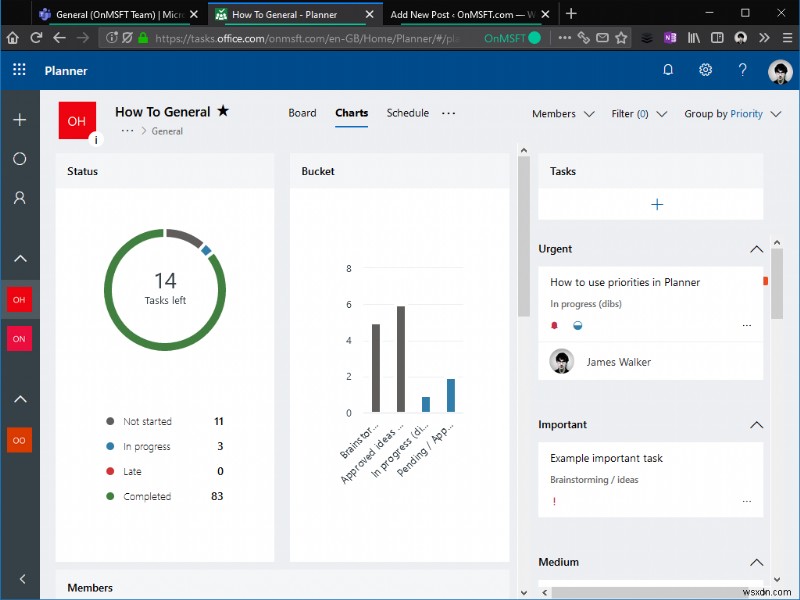 Microsoft Planner में प्राथमिकताओं का उपयोग कैसे करें