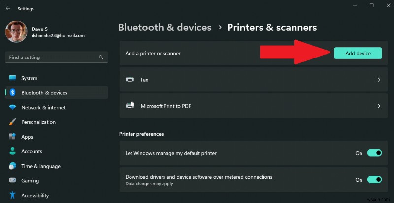 Windows 11 पर प्रिंटर या स्कैनर कैसे जोड़ें