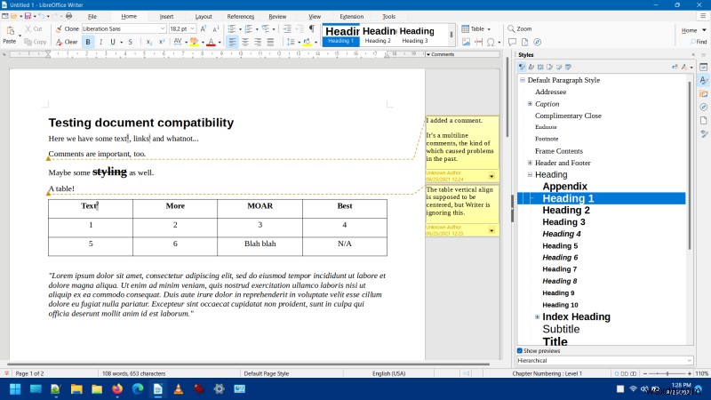 LibreOffice 7.2 समीक्षा - एक महत्वपूर्ण मोड़?