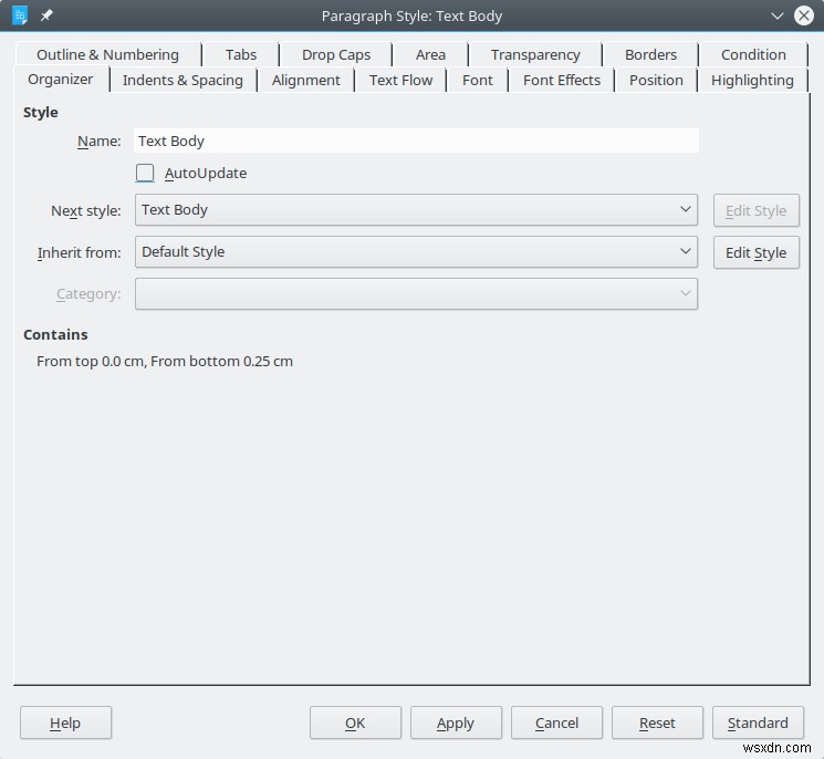 LibreOffice Styles - My Style is the Bomb दीदी बम दी डेंग