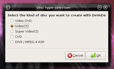 DeVeDe के साथ Linux में DVD मूवी कैसे बनाएं