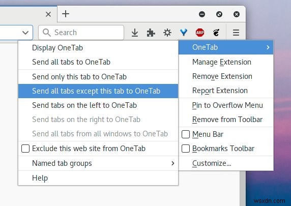 Firefox OneTab - उन सभी पर शासन करने के लिए एक टैब