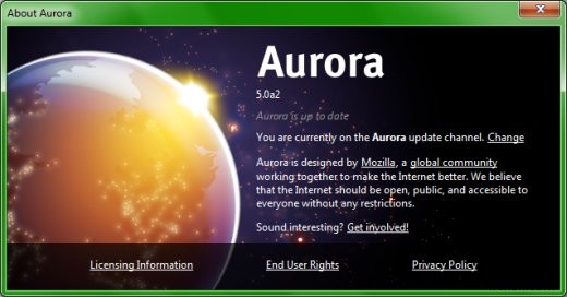 Mozilla Aurora - खून होगा - और मज़ा
