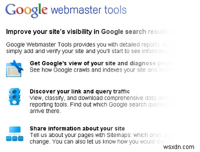 Google वेबमास्टर टूल्स - वेबमेन के लिए एक सुविधाजनक सेवा