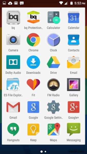 Aquaris E4.5 Ubuntu फोन - Android के साथ