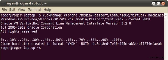 वर्चुअलबॉक्स VDI को VMware VMDK डिस्क में कैसे बदलें