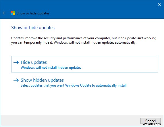 Windows 10 - अपडेट कैसे छुपाएं