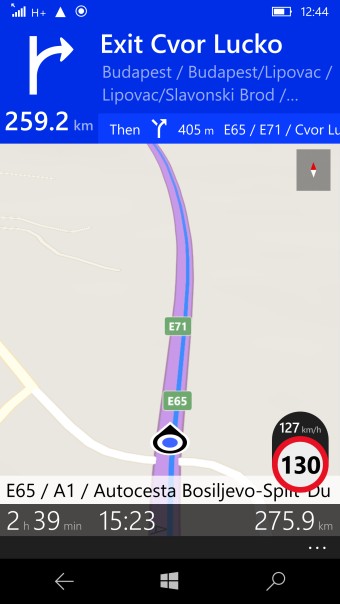 Windows फ़ोन नेविगेशन - सड़क परीक्षण