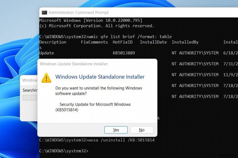 Windows 11:Windows अपडेट को अनइंस्टॉल कैसे करें (4 तरीके)