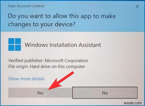 Windows 11 निःशुल्क अपग्रेड:Windows 11 स्थापना सहायक का उपयोग करना