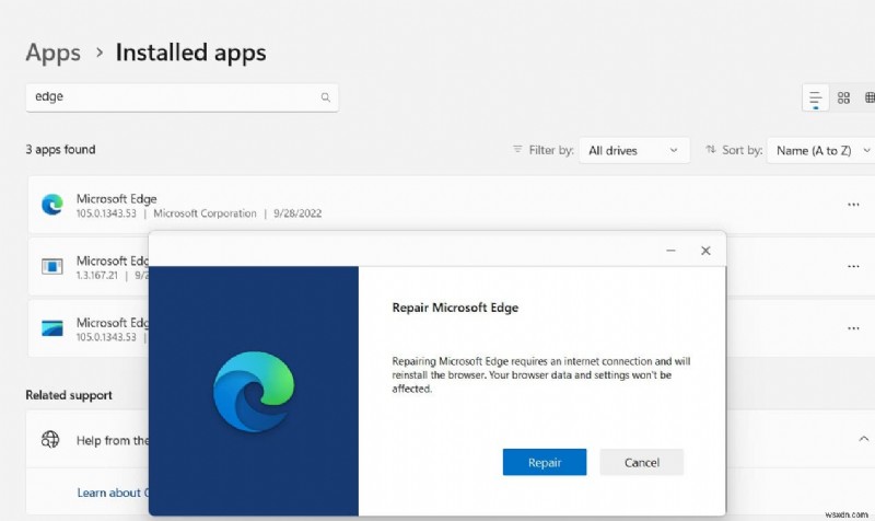 Microsoft Edge खुलने के तुरंत बाद नहीं खुलेगा या बंद हो जाएगा (हल)