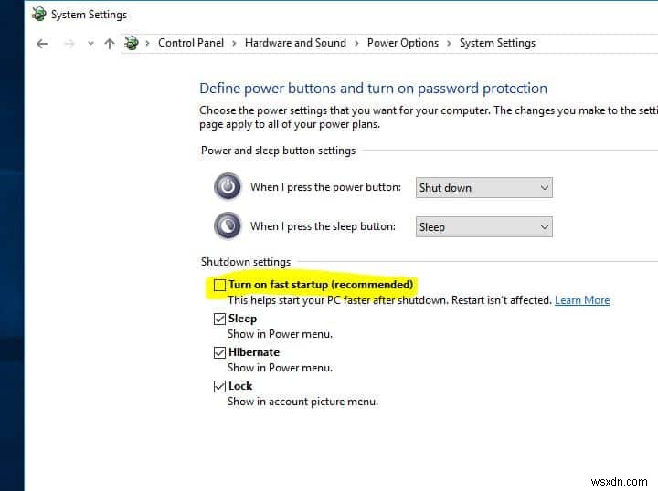 Windows 10 फास्ट स्टार्टअप फीचर के फायदे और नुकसान
