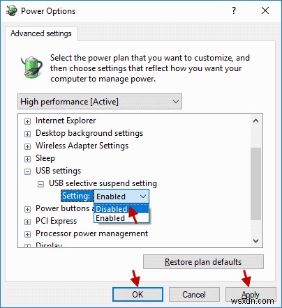 हल किया गया:USB डिवाइस Windows 10 में डिस्कनेक्ट और रीकनेक्ट होता रहता है
