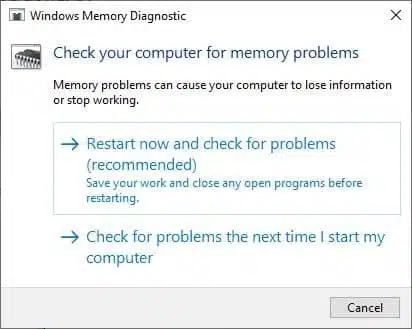 Windows 10 मेमोरी प्रबंधन त्रुटि स्टॉप कोड 0x0000001A (हल)