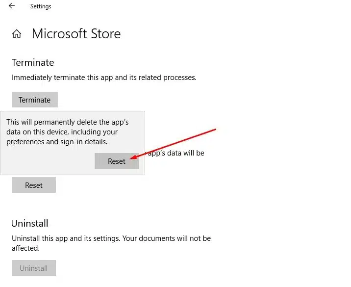 हल किया गया:Microsoft store windows 10