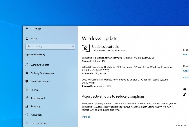 Windows 10 फ़ीचर अपडेट और संचयी अपडेट 2022 के बीच अंतर