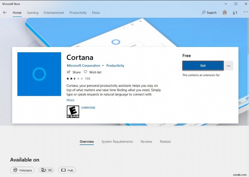 हल किया गया:Cortana Windows 10 संस्करण 22H2