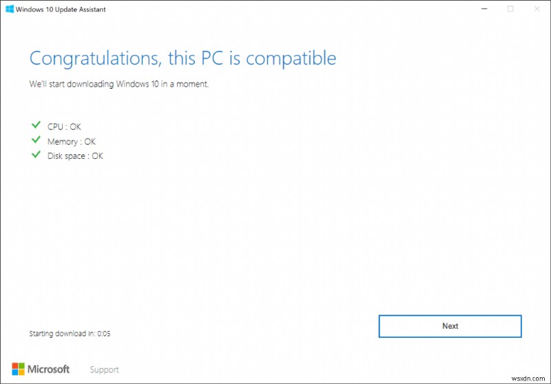 Windows 10 22H2 अपडेट असिस्टेंट टूल के साथ डाउनलोड करें