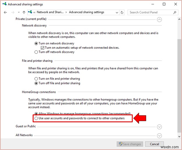Windows 10 की नेटवर्क साझाकरण सेटिंग को कैसे अनुकूलित करें