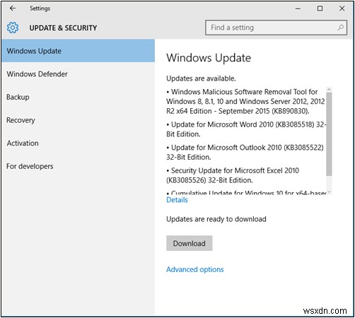 Windows 10 में Windows अपडेट के बारे में आपको क्या जानना चाहिए