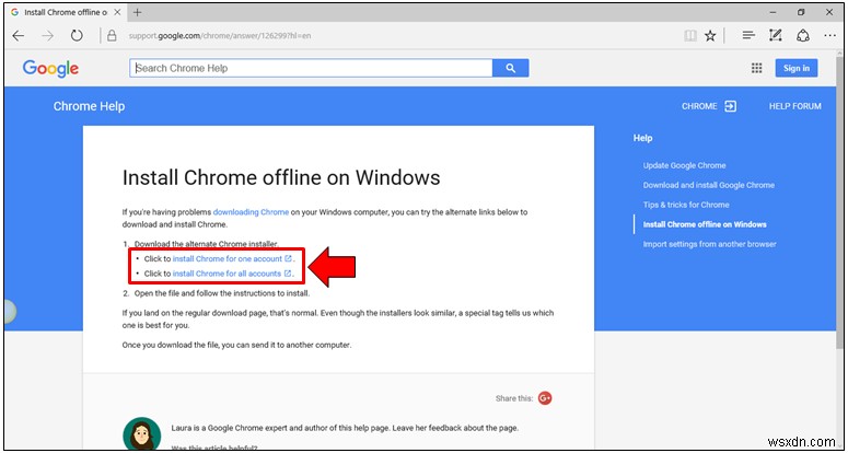 Windows 10 में Google Chrome कैसे इंस्टॉल करें (ऑनलाइन और ऑफलाइन)