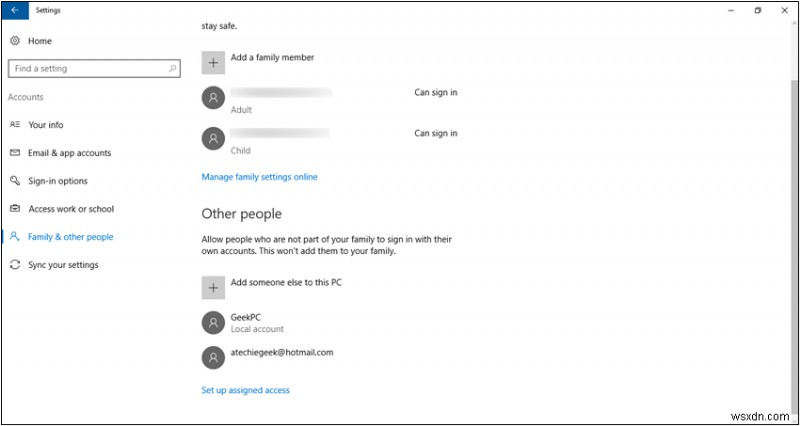 Windows 10 में चाइल्ड अकाउंट कैसे प्रबंधित करें