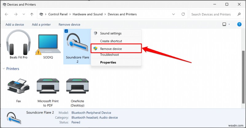 Windows 11 ब्लूटूथ  निकालें विफल  त्रुटि का समाधान करें - त्वरित सुधार मार्गदर्शिका 
