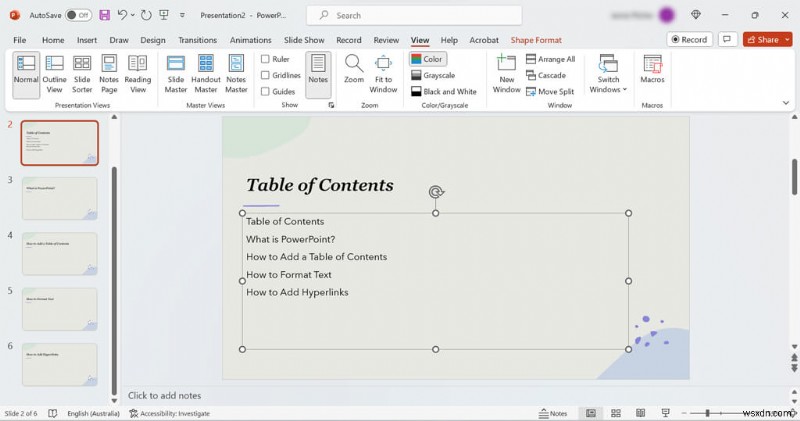 PowerPoint में एक पेशेवर सामग्री तालिका स्लाइड बनाएं - चरण-दर-चरण मार्गदर्शिका 