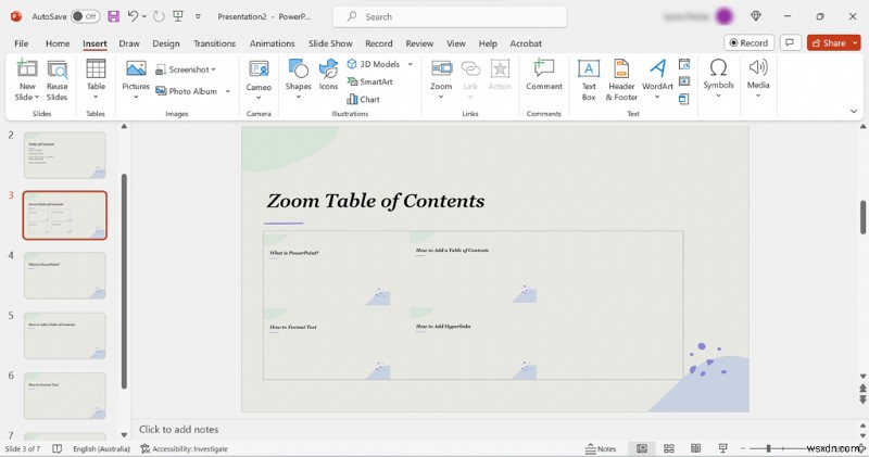 PowerPoint में एक पेशेवर सामग्री तालिका स्लाइड बनाएं - चरण-दर-चरण मार्गदर्शिका 