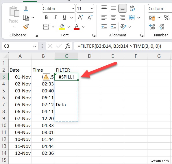 Excel में #SPILL त्रुटि का समाधान करें:स्मूथ स्पिलिंग के लिए चरण-दर-चरण समाधान 