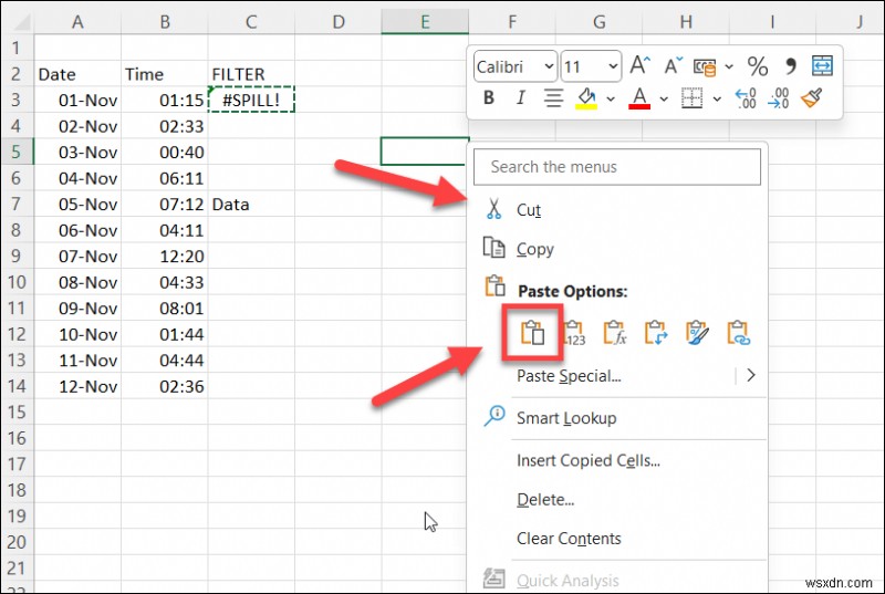 Excel में #SPILL त्रुटि का समाधान करें:स्मूथ स्पिलिंग के लिए चरण-दर-चरण समाधान 