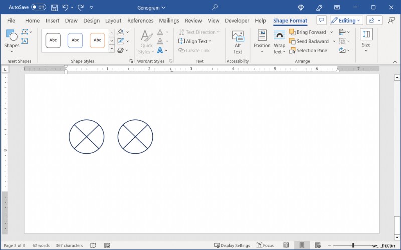 माइक्रोसॉफ्ट वर्ड में एक जीनोग्राम बनाएं:चरण-दर-चरण मार्गदर्शिका 