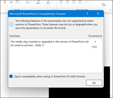 PowerPoint  मीडिया नहीं चला सकता  त्रुटियों को शीघ्रता से हल करें 