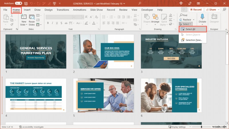 PowerPoint में आसानी से एकाधिक या सभी स्लाइड्स का चयन करें - त्वरित मार्गदर्शिका 