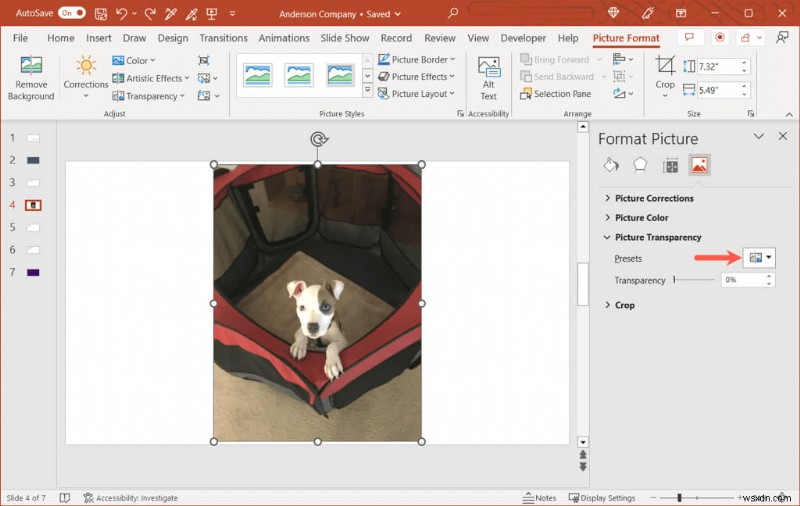 PowerPoint में छवियों और स्लाइड पृष्ठभूमि को आसानी से पारदर्शी बनाएं 