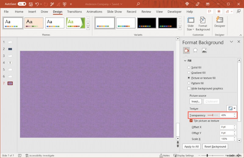 PowerPoint में छवियों और स्लाइड पृष्ठभूमि को आसानी से पारदर्शी बनाएं 