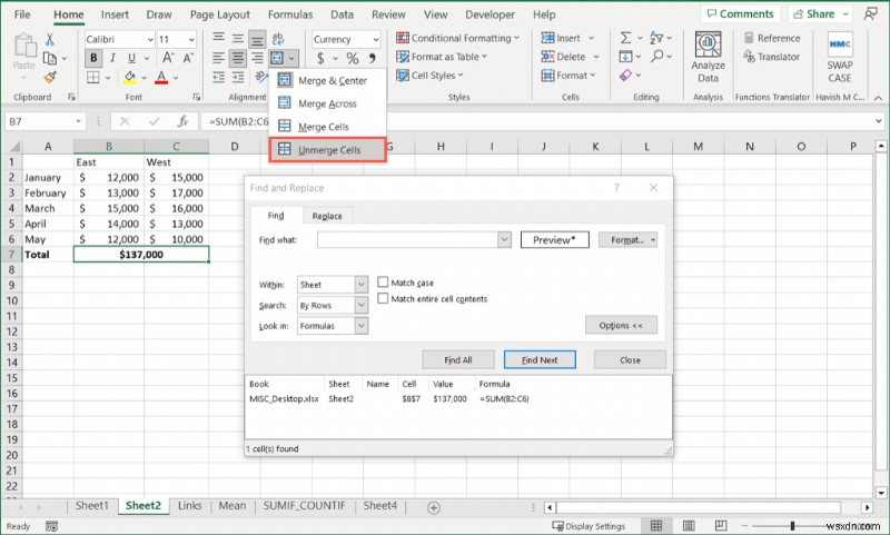Microsoft Excel में सेल को अलग करने के 4 सरल तरीके 