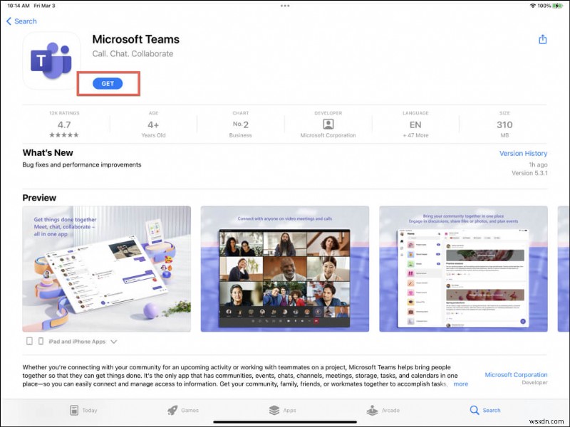 चरण‑दर‑चरण मार्गदर्शिका:iPad पर Microsoft Teams को स्थापित करना और उपयोग करना 