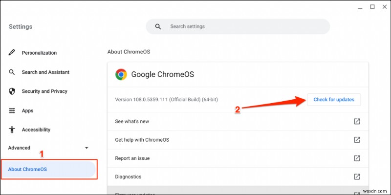 अपने Chromebook को सुचारू रूप से चालू रखें:ChromeOS को अपडेट करने के लिए चरण-दर-चरण मार्गदर्शिका 