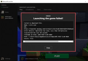 Minecraft का  Failed to Download File  एरर ठीक करें - 5 सिद्ध समाधान