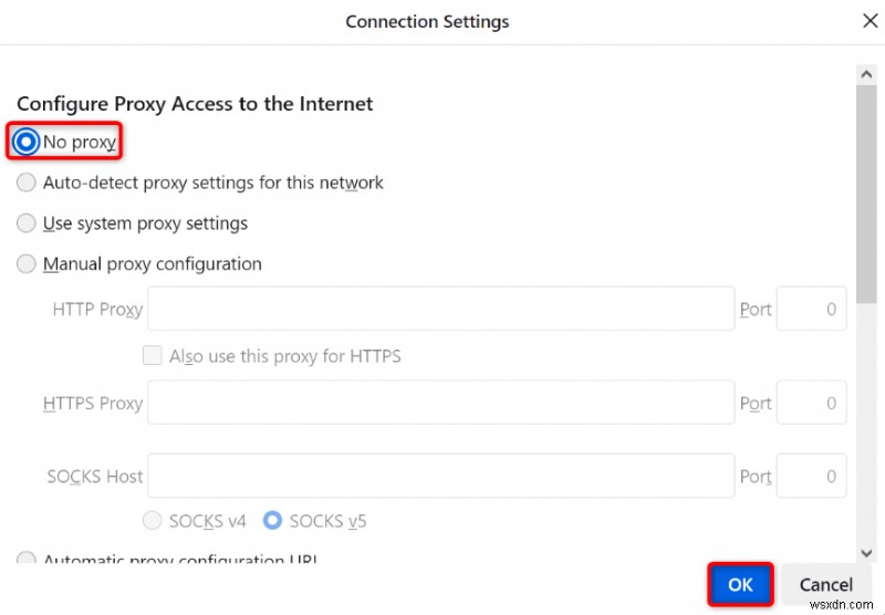 फ़ायरफ़ॉक्स में  pr_connect_reset_error  का समाधान करें:चरण-दर-चरण समाधान 
