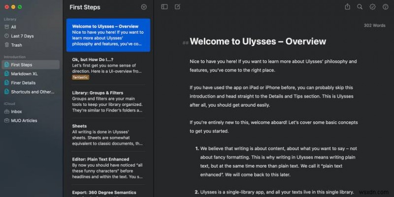 जानें कि क्यों Ulysses macOS के लिए प्रमुख लेखन ऐप है 