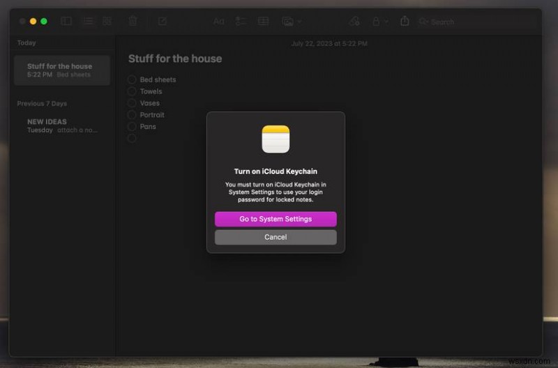 MacOS पर अपने नोट्स सुरक्षित करें:उन्हें लॉक करने के लिए चरण-दर-चरण मार्गदर्शिका 