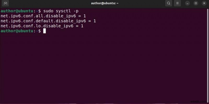 उबंटू पर IPv6 अक्षम करें:चरण-दर-चरण मार्गदर्शिका 