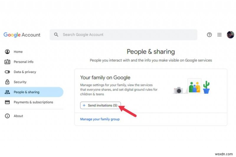 अपने Google One संग्रहण को परिवार के सदस्यों के साथ आसानी से साझा करें 