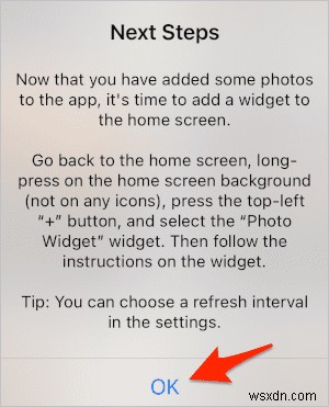 iOS फ़ोटो विजेट को अनुकूलित करना:होम स्क्रीन के लिए अपनी पसंदीदा छवियां चुनें 