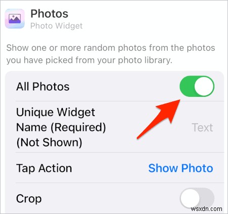 iOS फ़ोटो विजेट को अनुकूलित करना:होम स्क्रीन के लिए अपनी पसंदीदा छवियां चुनें 