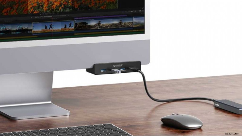 अपने डेस्क को पुनः प्राप्त करें:अतिरिक्त पोर्ट के लिए आपके मॉनिटर पर $15 USB‑C हब क्लैंप 
